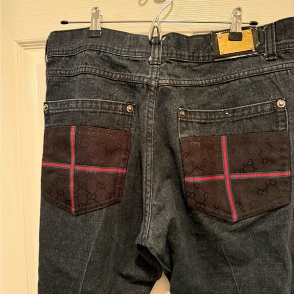 Men's  dark blue jeans 36 X 32 READ description - Picture 4 of 6